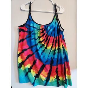 Super colorful extra long swing cami-tank - Women's 2XL